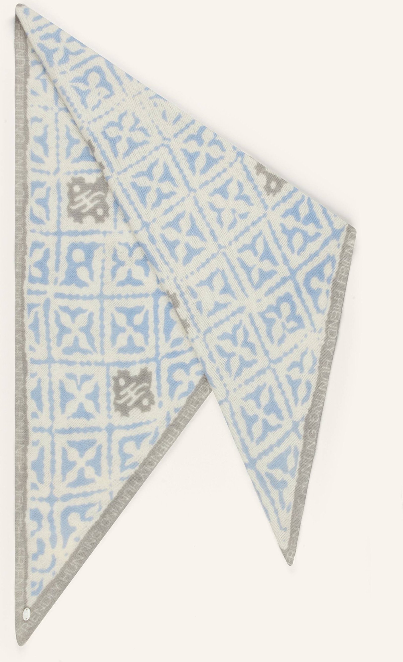 Friendly Hunting Dreieckstuch Aus Cashmere blau