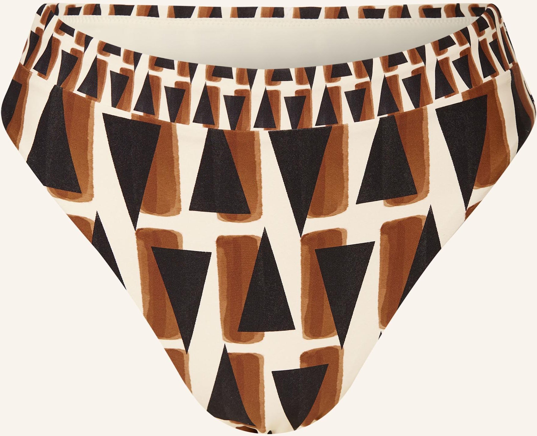 Seafolly High-Waist-Bikini-Hose Secret Garden schwarz