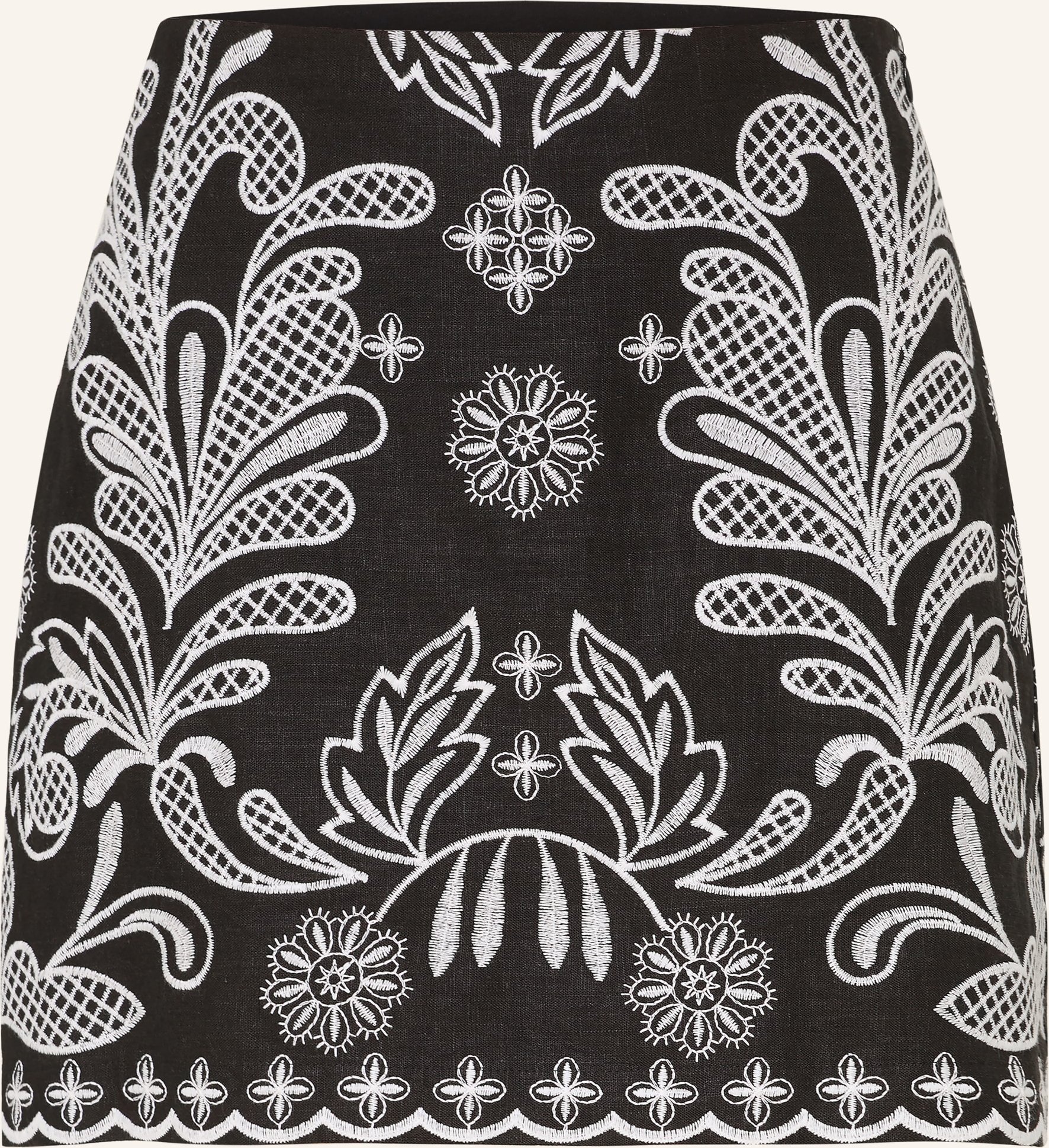 Mrs & Hugs Rock Mit Leinen schwarz