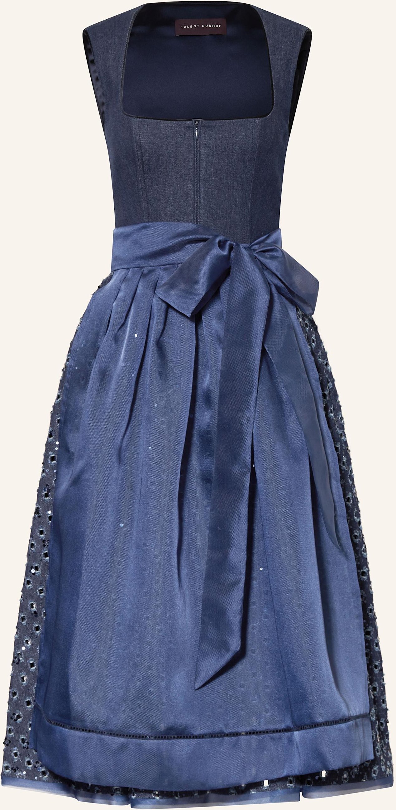 Thumbnail - Talbot Runhof Jeans-Dirndl Mit Pailletten blau