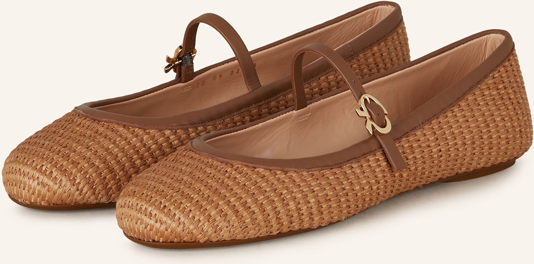 Gianvito Rossi Mary-Jane-Ballerinas Carla beige