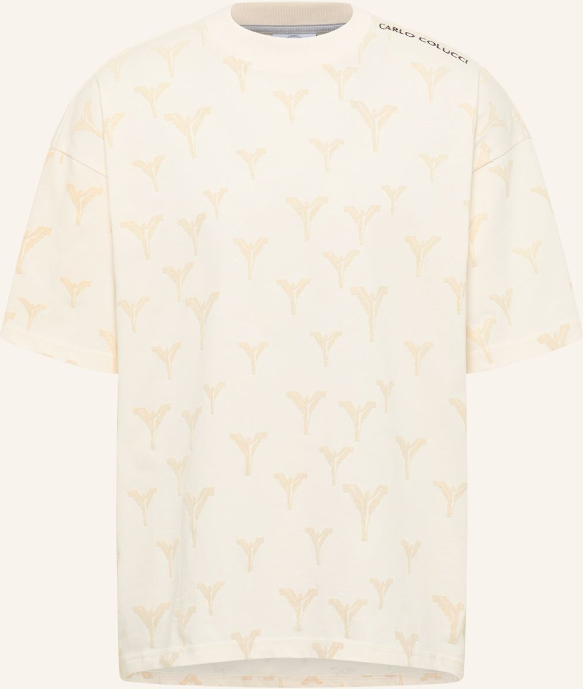 Carlo Colucci Logo T-Shirt - Clean Capsule Fasan weiss