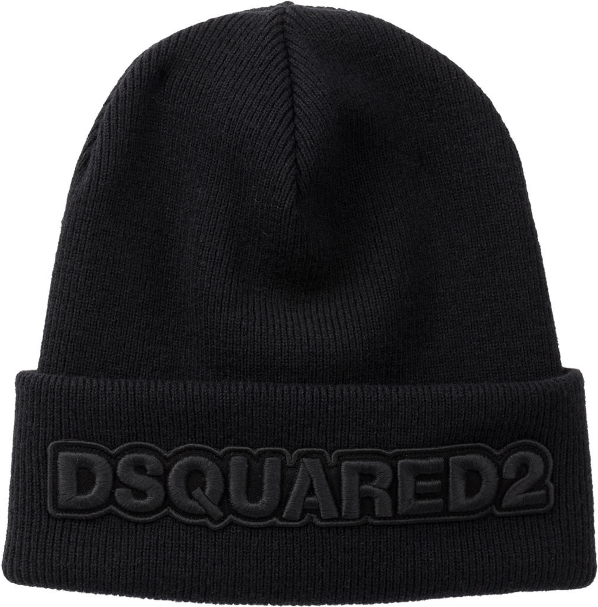 dsquared2 Wollmütze schwarz