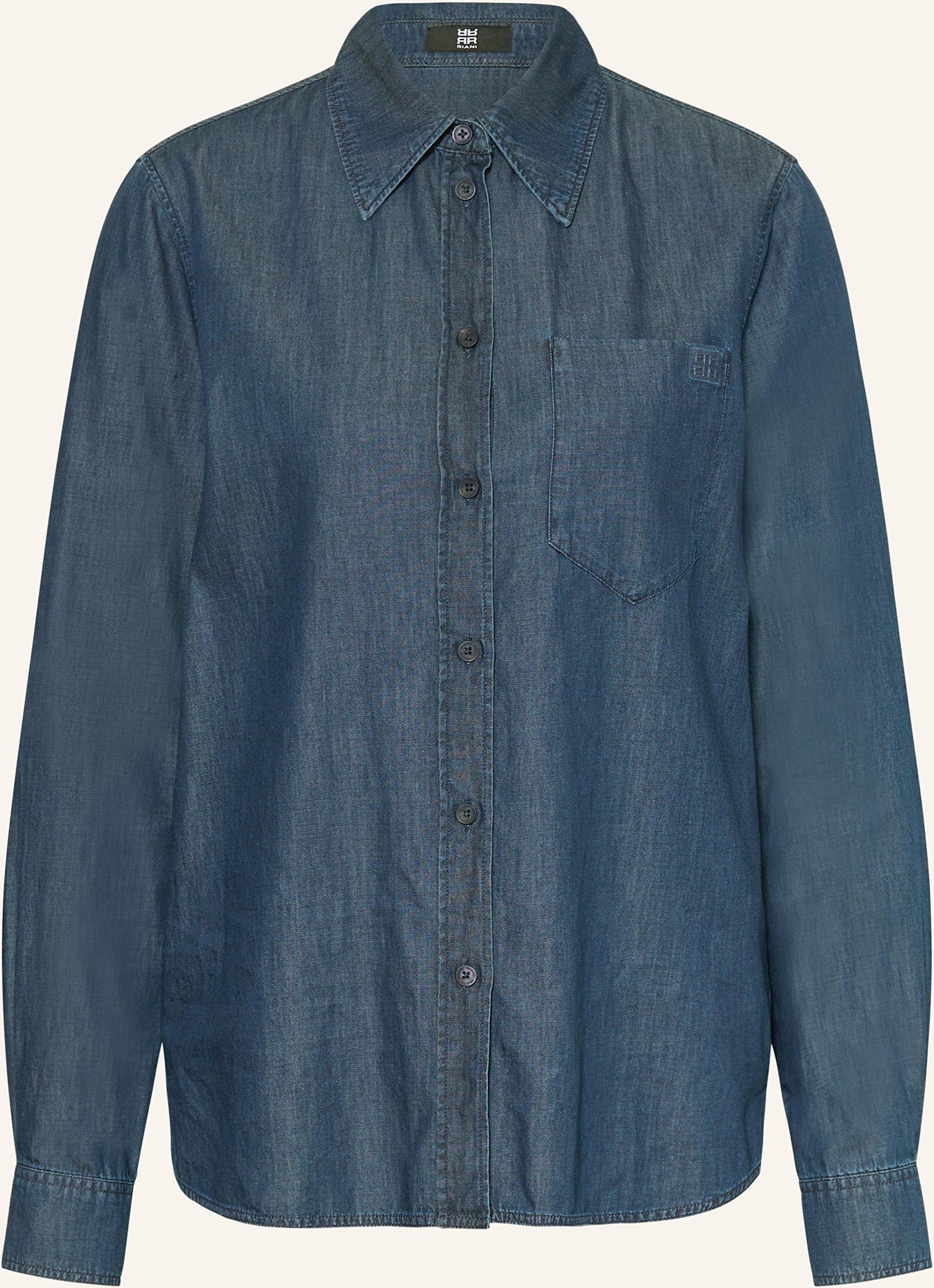 Riani Hemdbluse In Jeansoptik blau