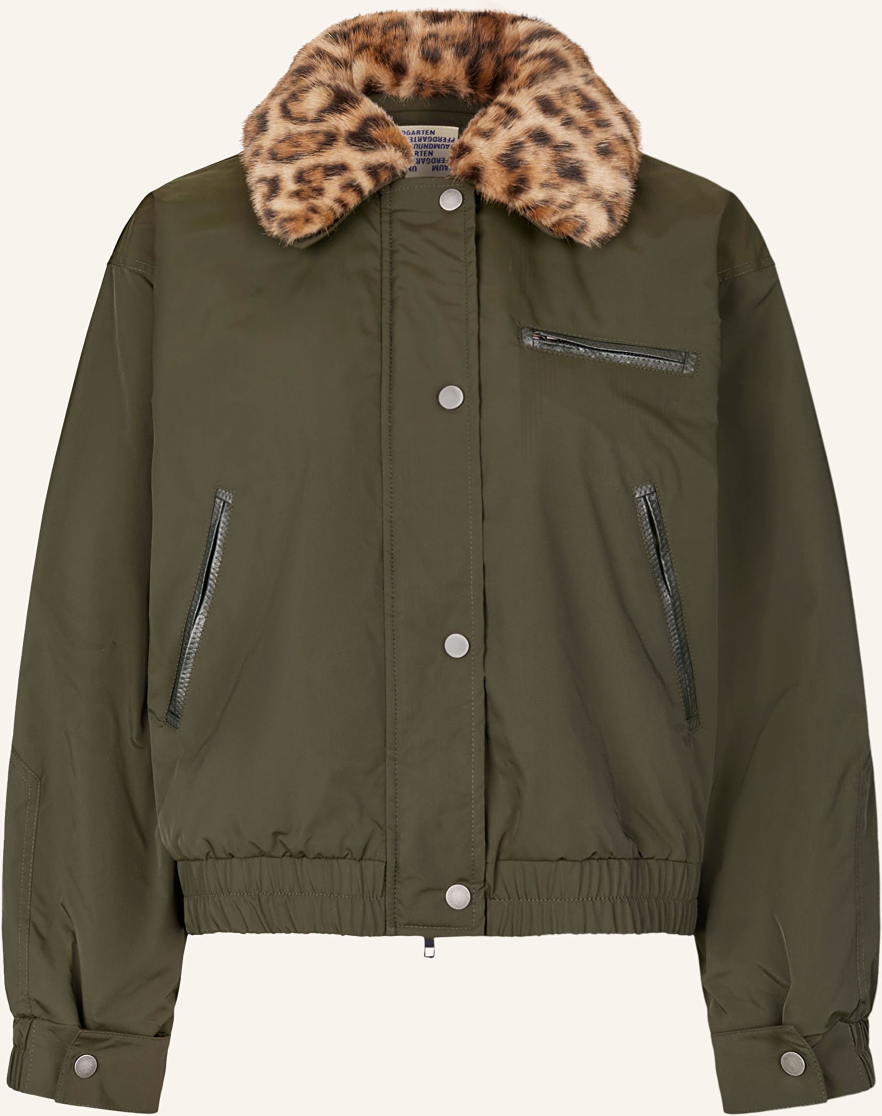 Baum Und Pferdgarten Kastenjacke Mit Kunstfell gruen