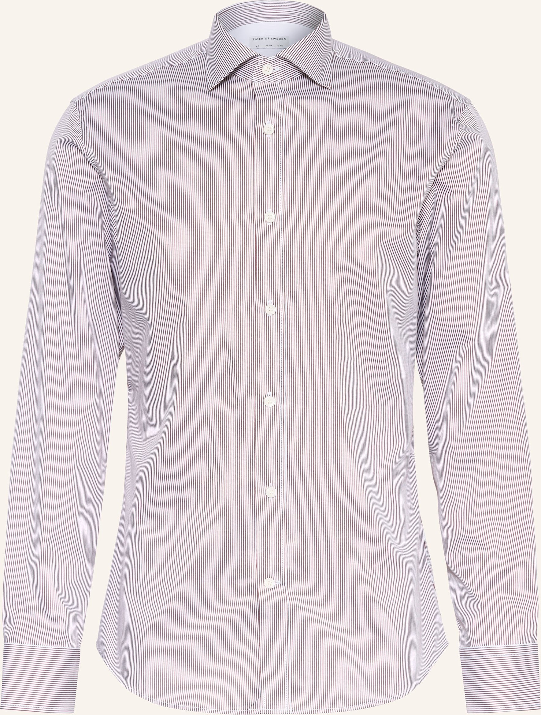 Tiger Of Sweden Hemd Adley Slim Fit braun