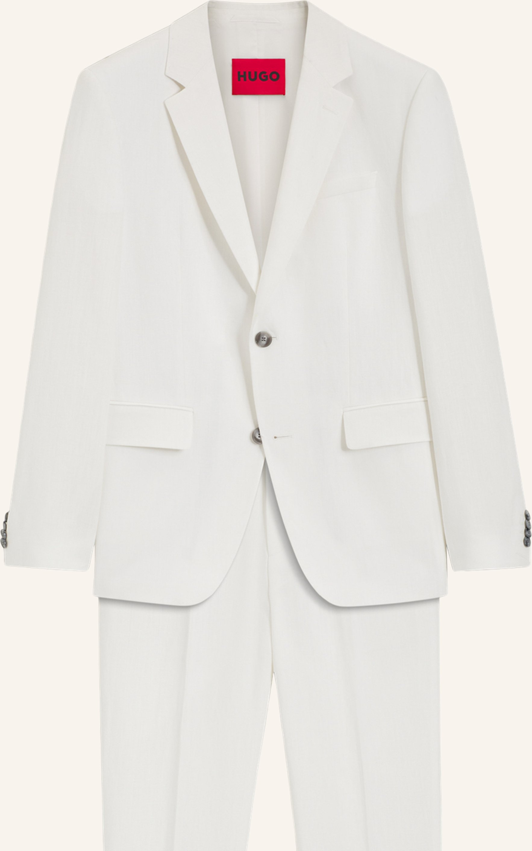 Hugo Business Anzug Henry-getlin253x Slim Fit beige