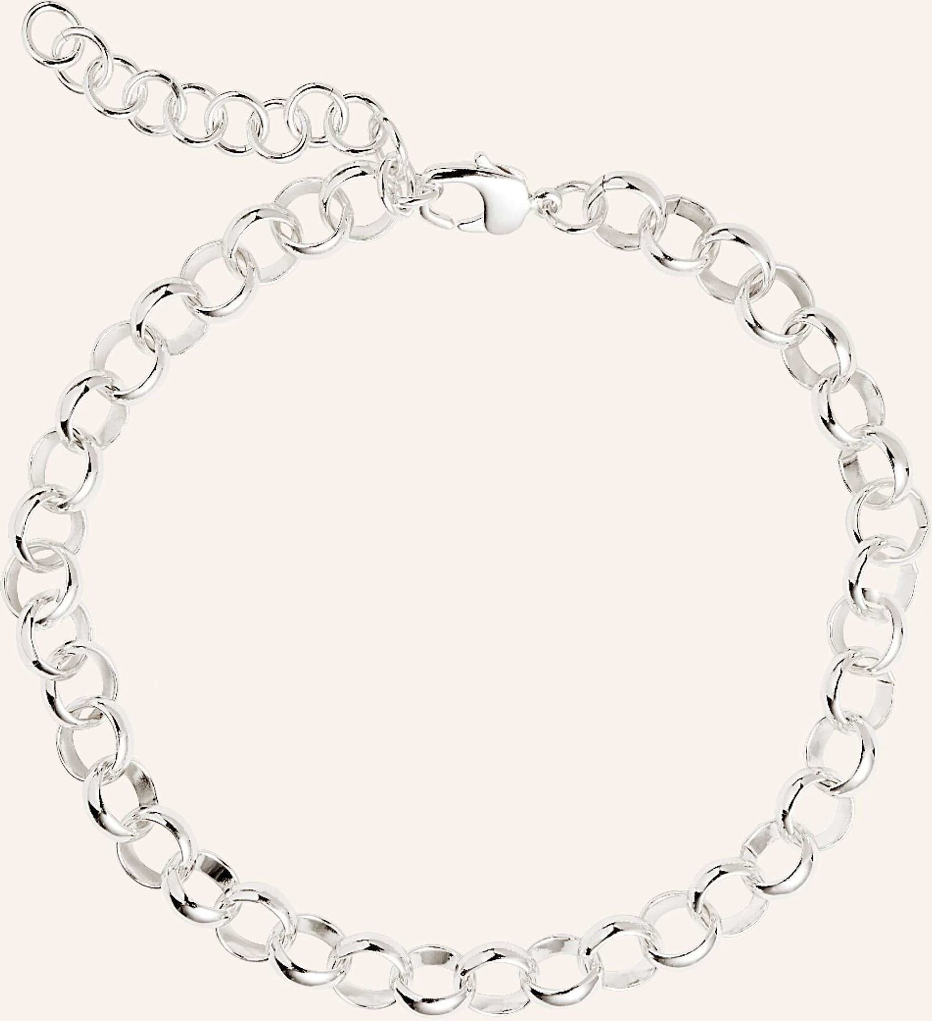 Pompidou Halskette Maxi Rolo Circle By Glambou silber