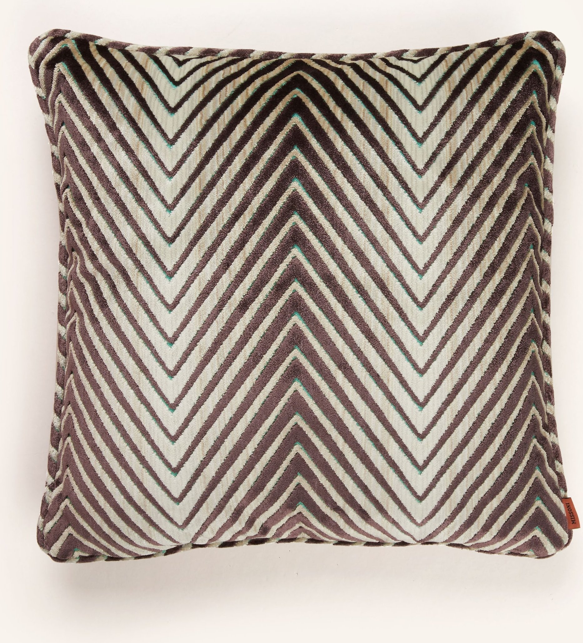 Missoni Home Dekokissen Ziggy Aus Samt Mit Daunenfüllung lila
