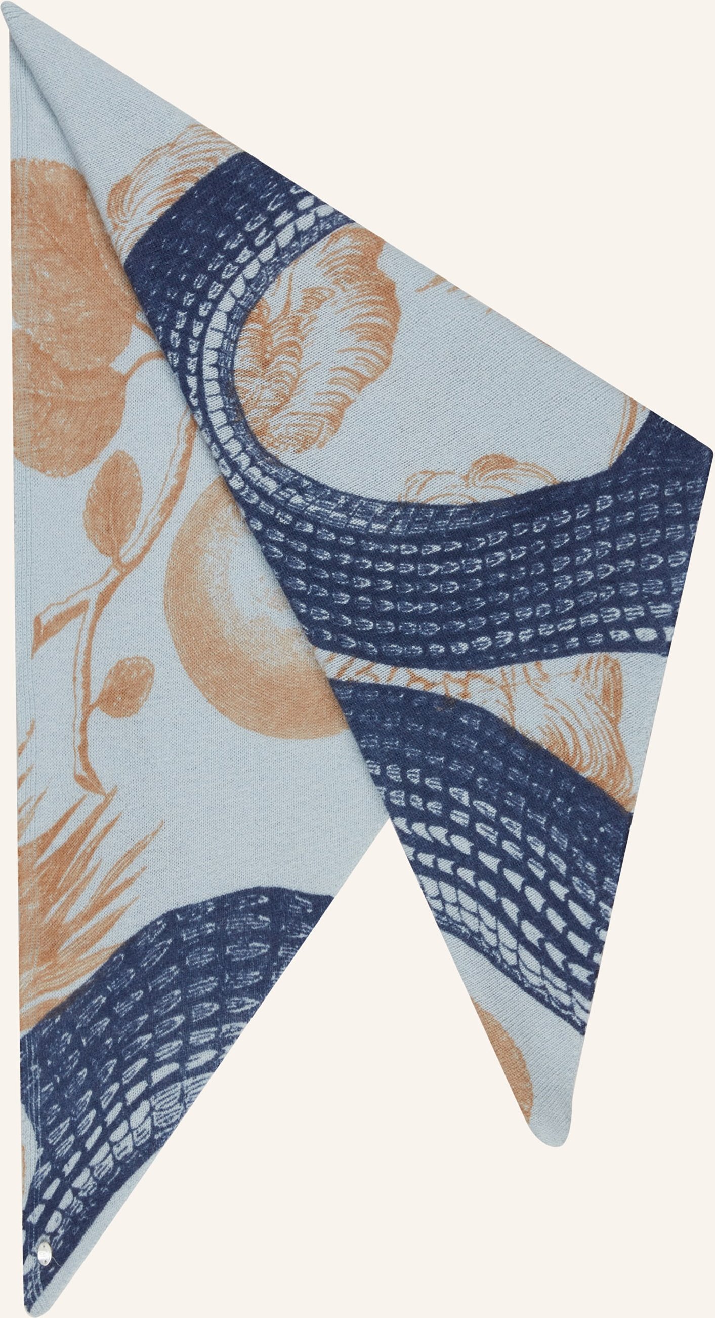 Friendly Hunting Dreieckstuch Aus Cashmere blau