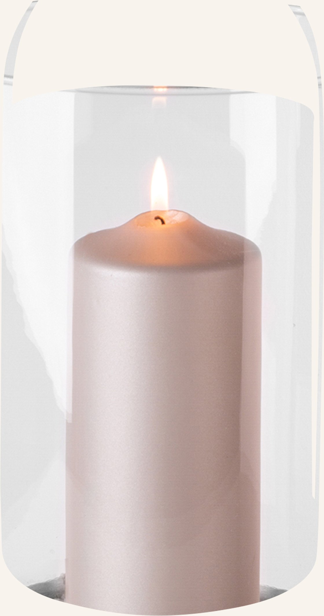 Fink Windlicht Mit Glas Lonida silber