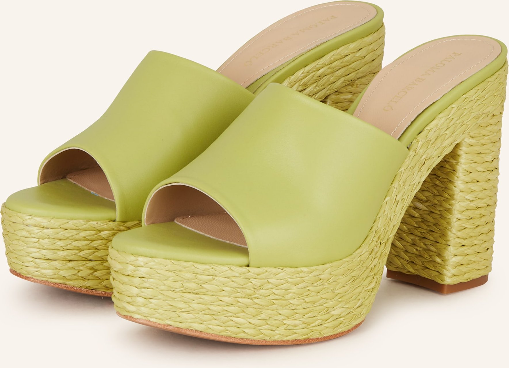 Paloma Barceló Plateau-Mules Nicoletta gelb