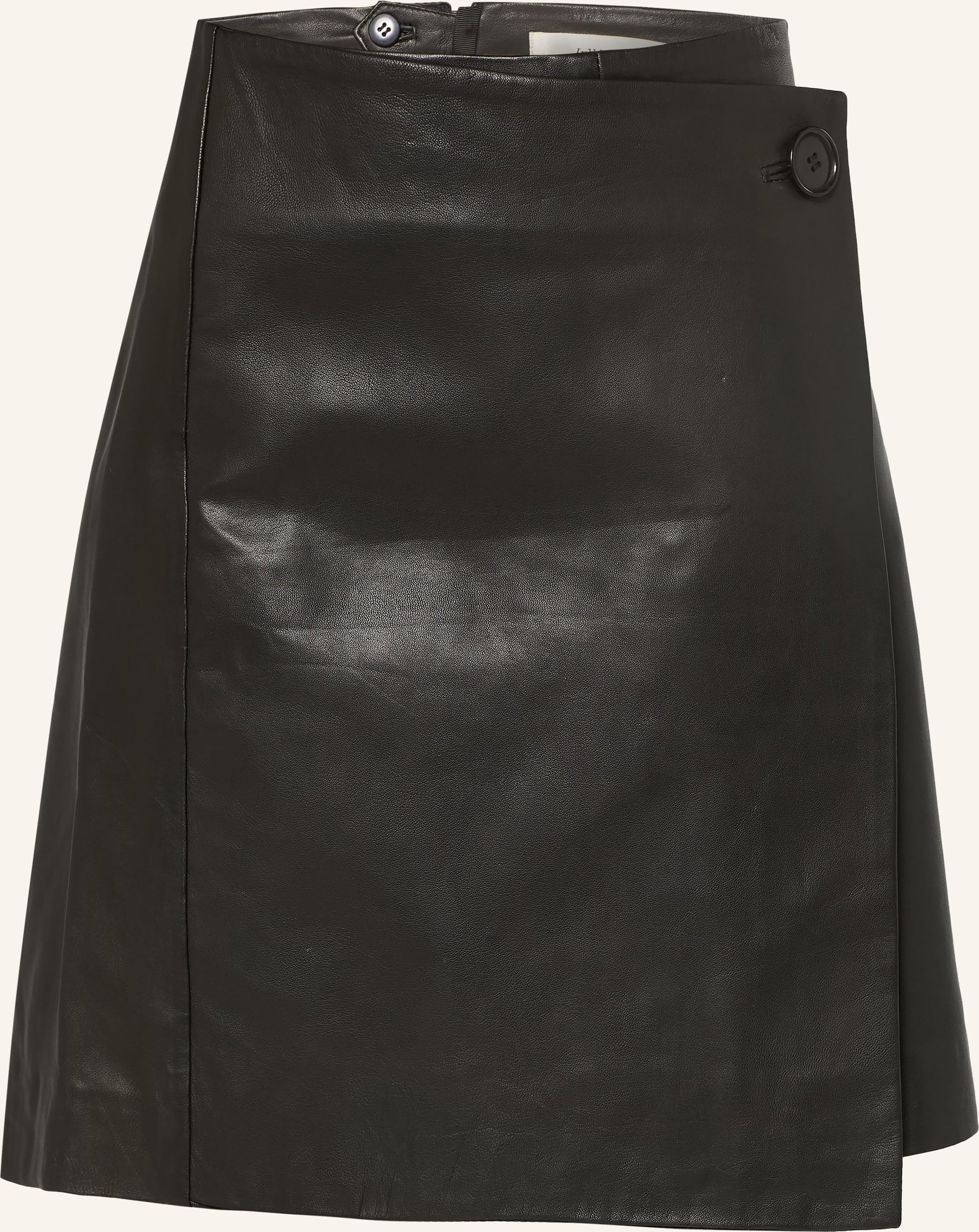 Inwear Wickelrock Hadleeiw Aus Leder schwarz