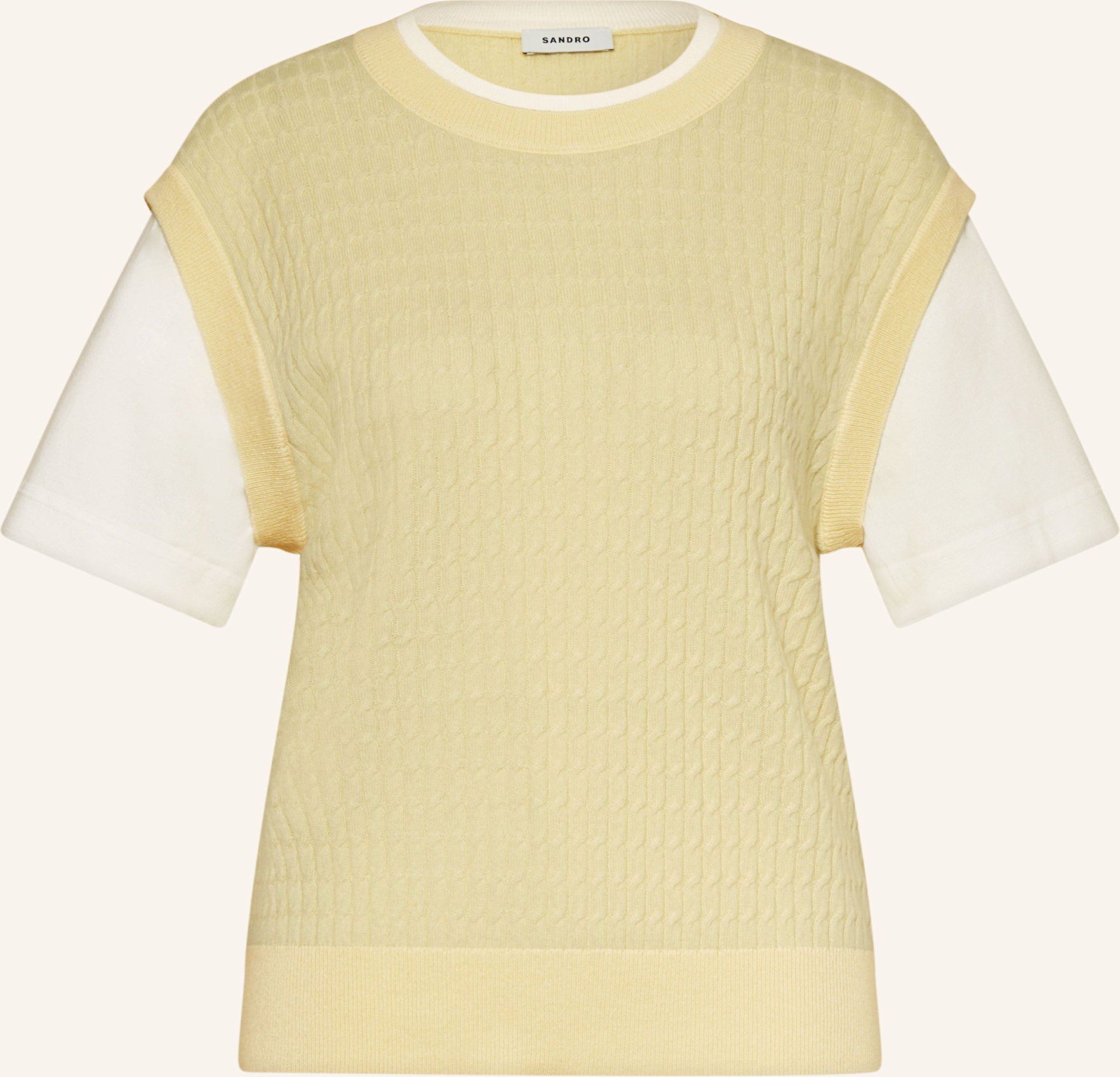 Sandro Strickshirt gelb