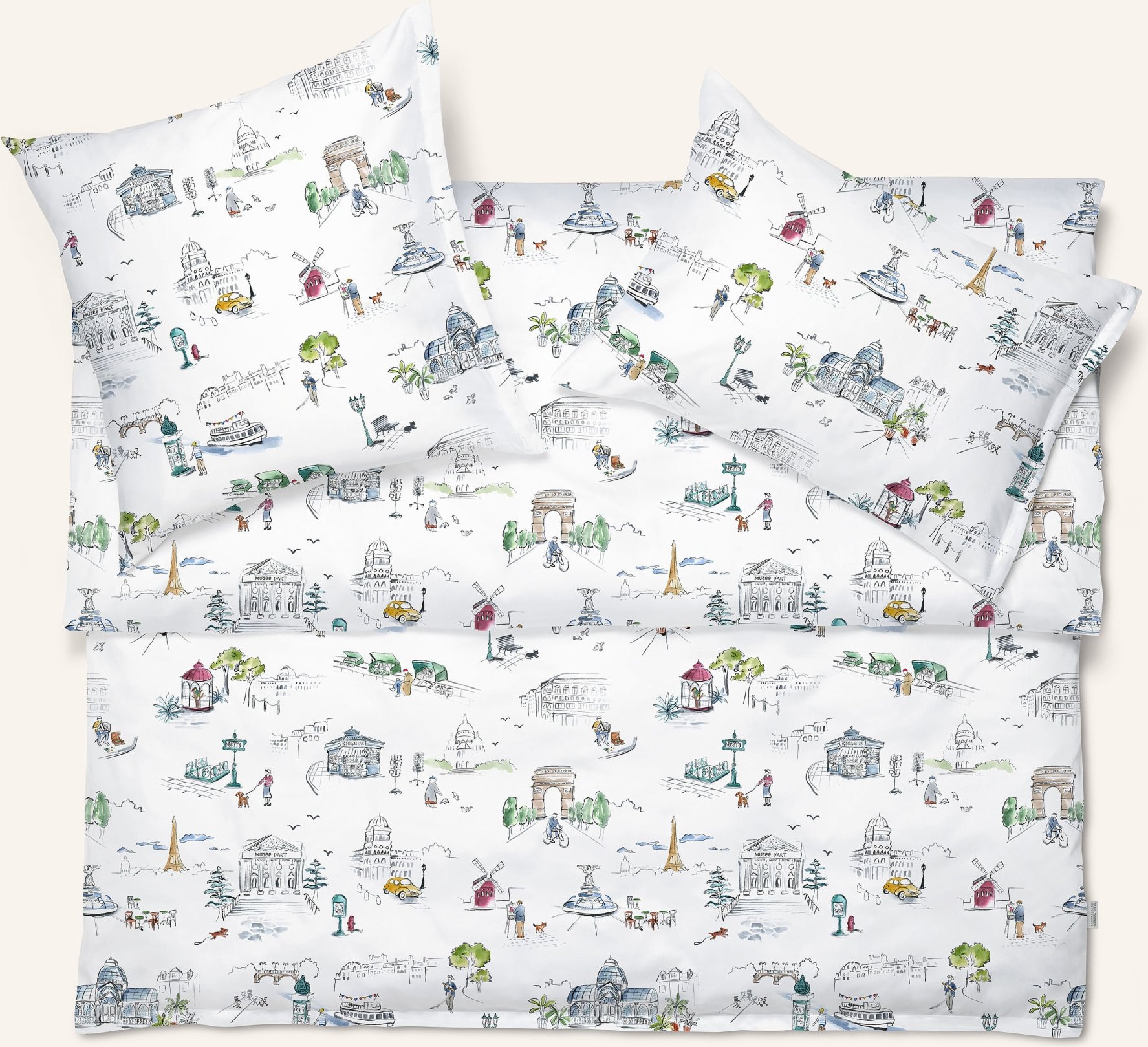 Schlossberg Kissenbezug Paris Mon Amour weiss