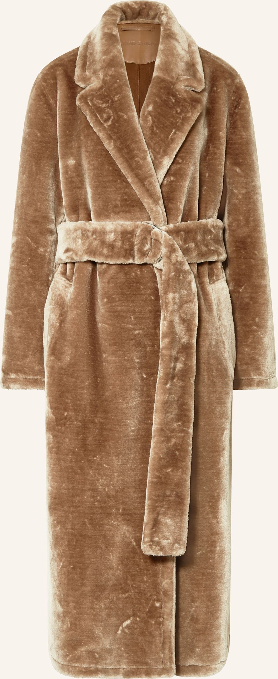 Stand Studio Kunstfell-Mantel Karina braun