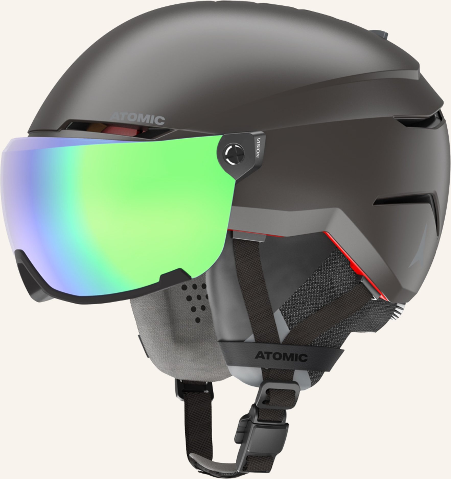 Atomic Skihelm Atomic Savor Amid Visor Hd schwarz