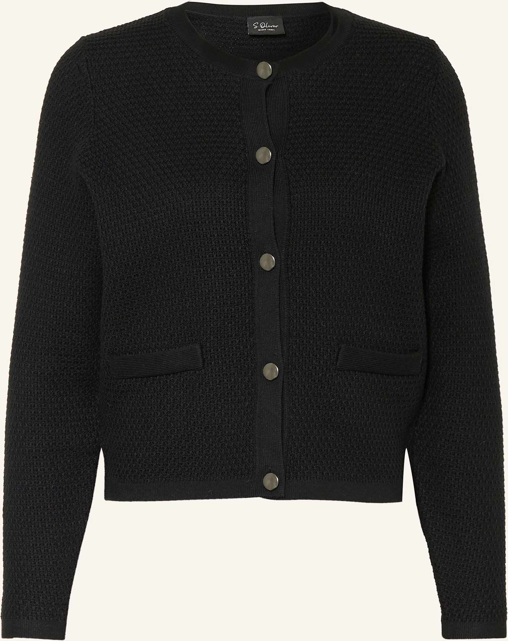 S.Oliver Black Label Strickjacke beige