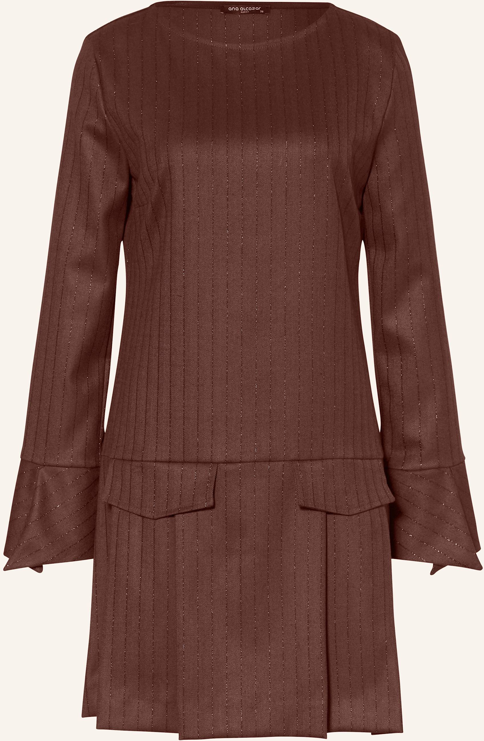 Ana Alcazar Cocktailkleid Mit Glitzergarn Und Plissees rot