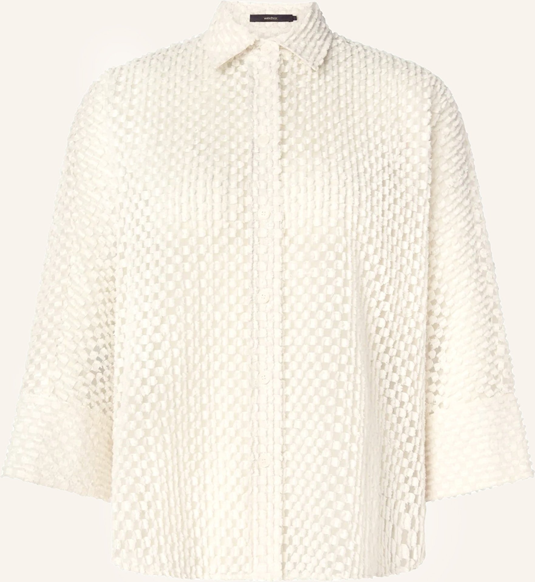 Windsor. Hemdbluse Mit 3/4-Arm weiss