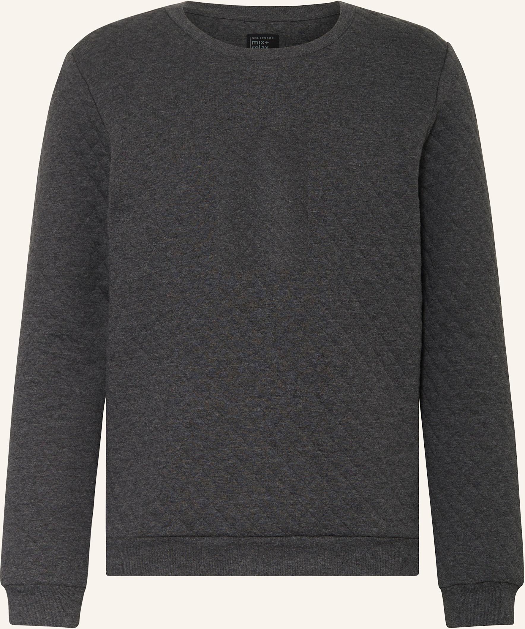 Schiesser Lounge-Sweatshirt Mix+Relax grau