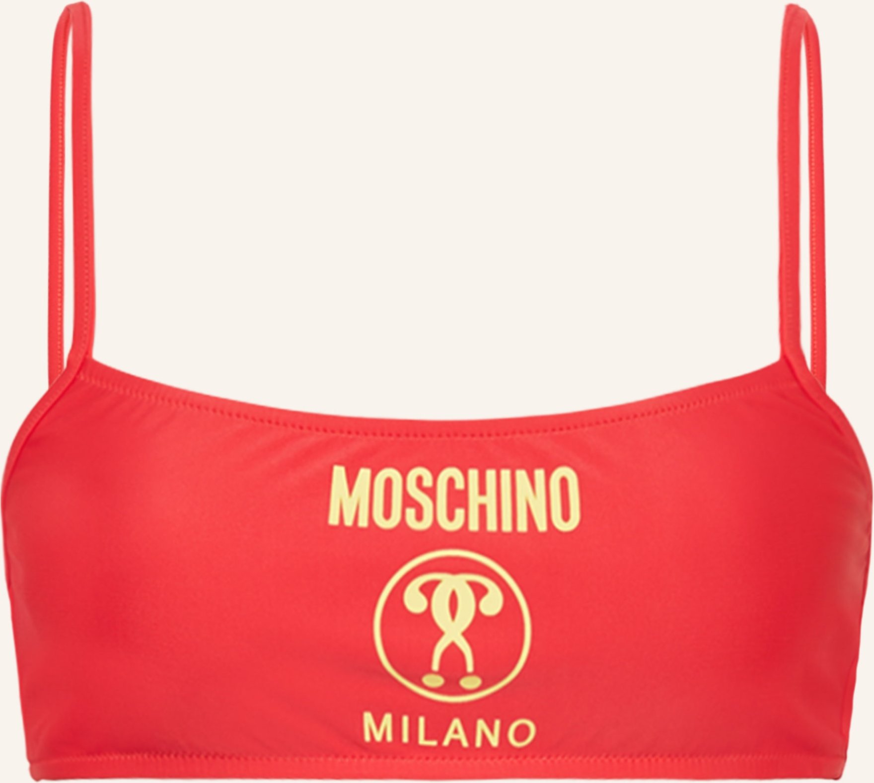 Moschino Bustier-Bikini-Top rot