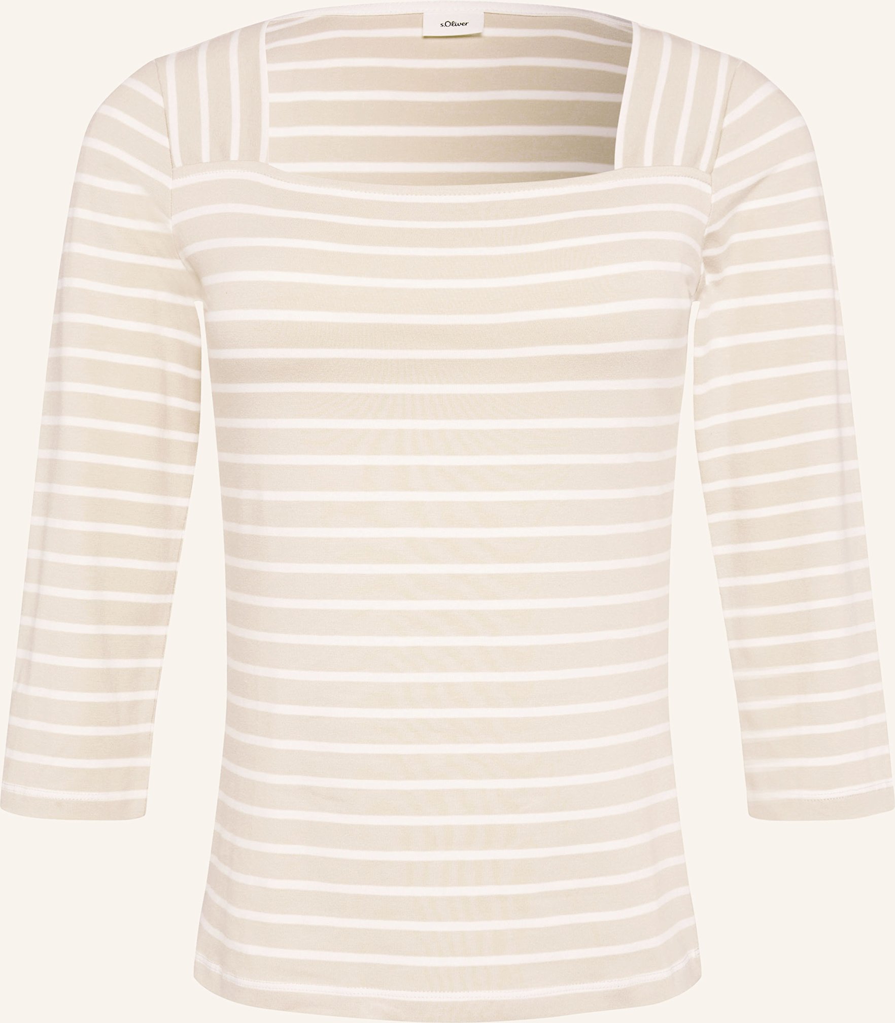 S.Oliver Black Label Shirt Mit 3/4-Arm beige