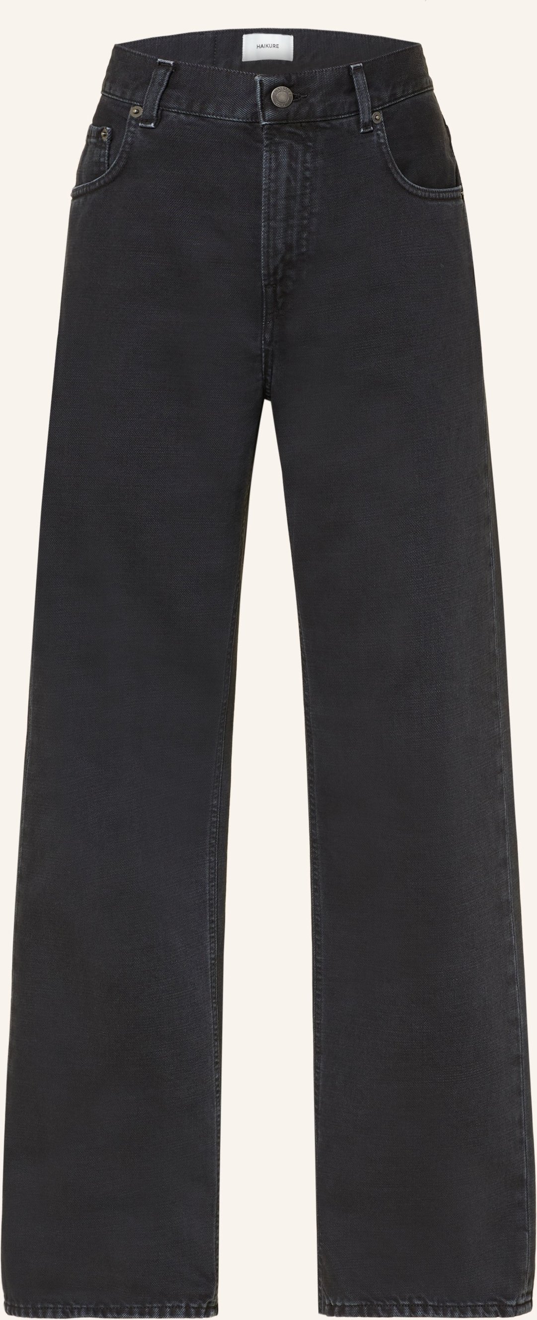 Haikure Straight Jeans Bonnie Bull 44 schwarz