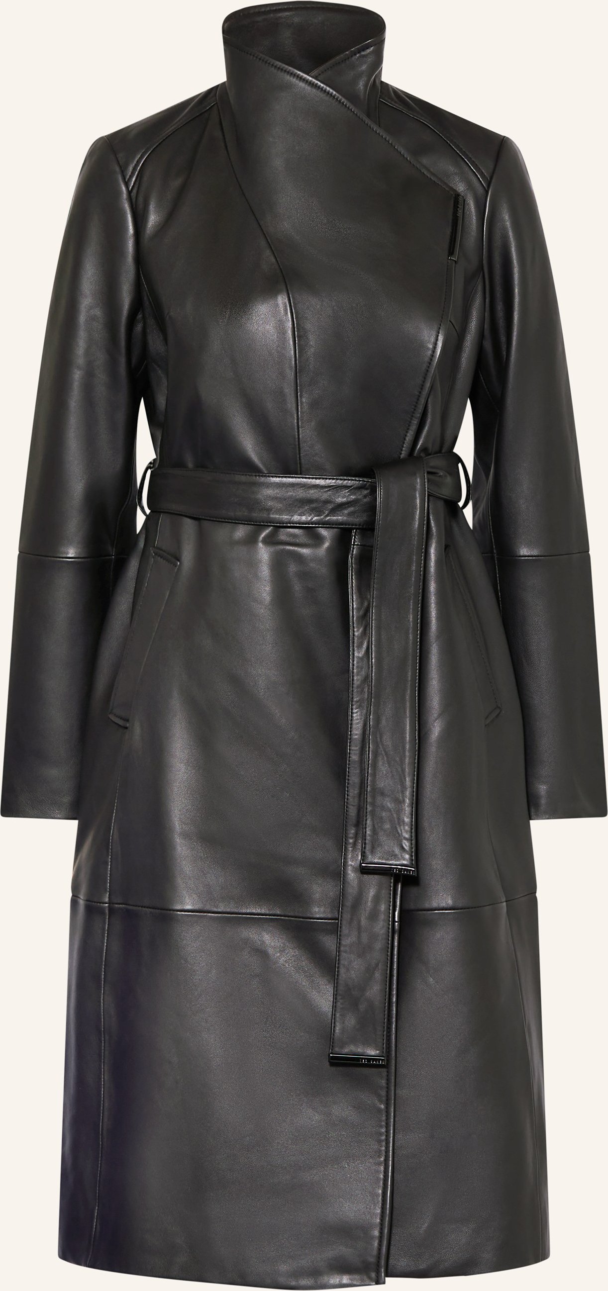 Ted Baker Ledermantel Rosmia schwarz