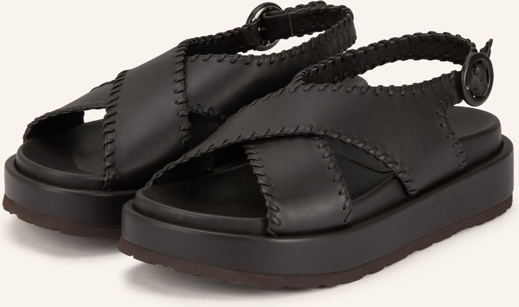 Paloma Barceló Plateau-Sandalen Ursula braun