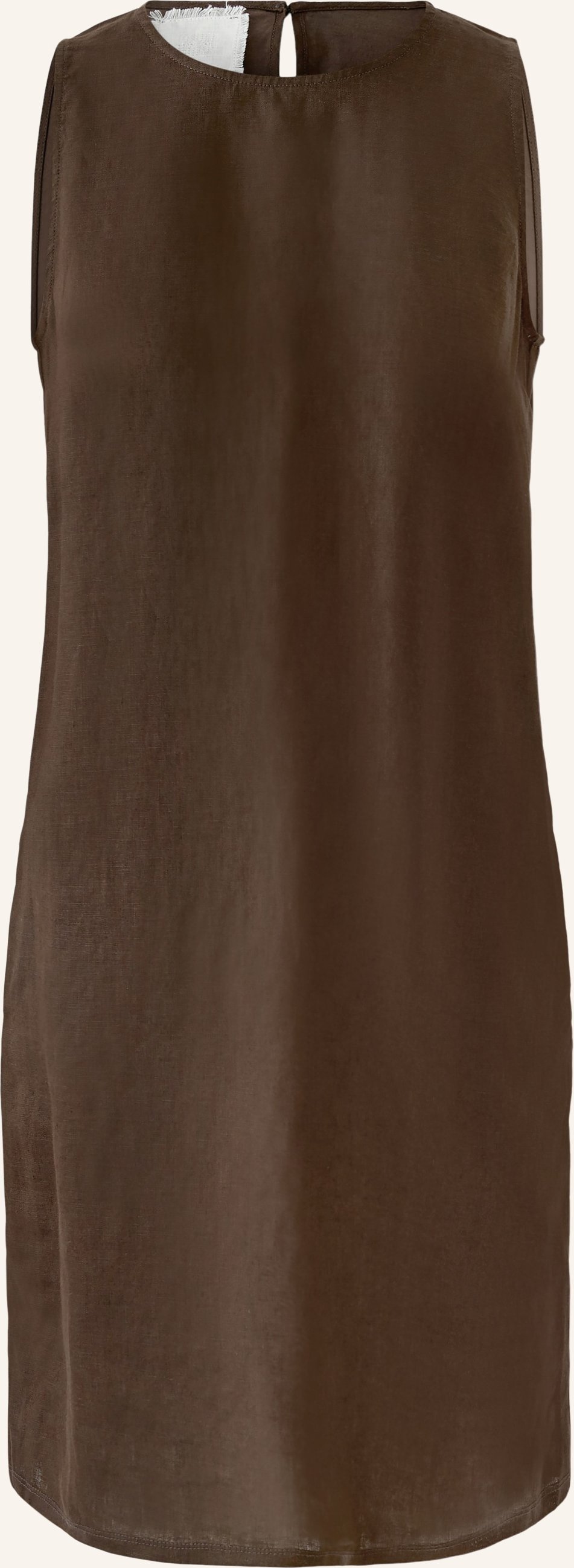 Oui Leinenkleid braun