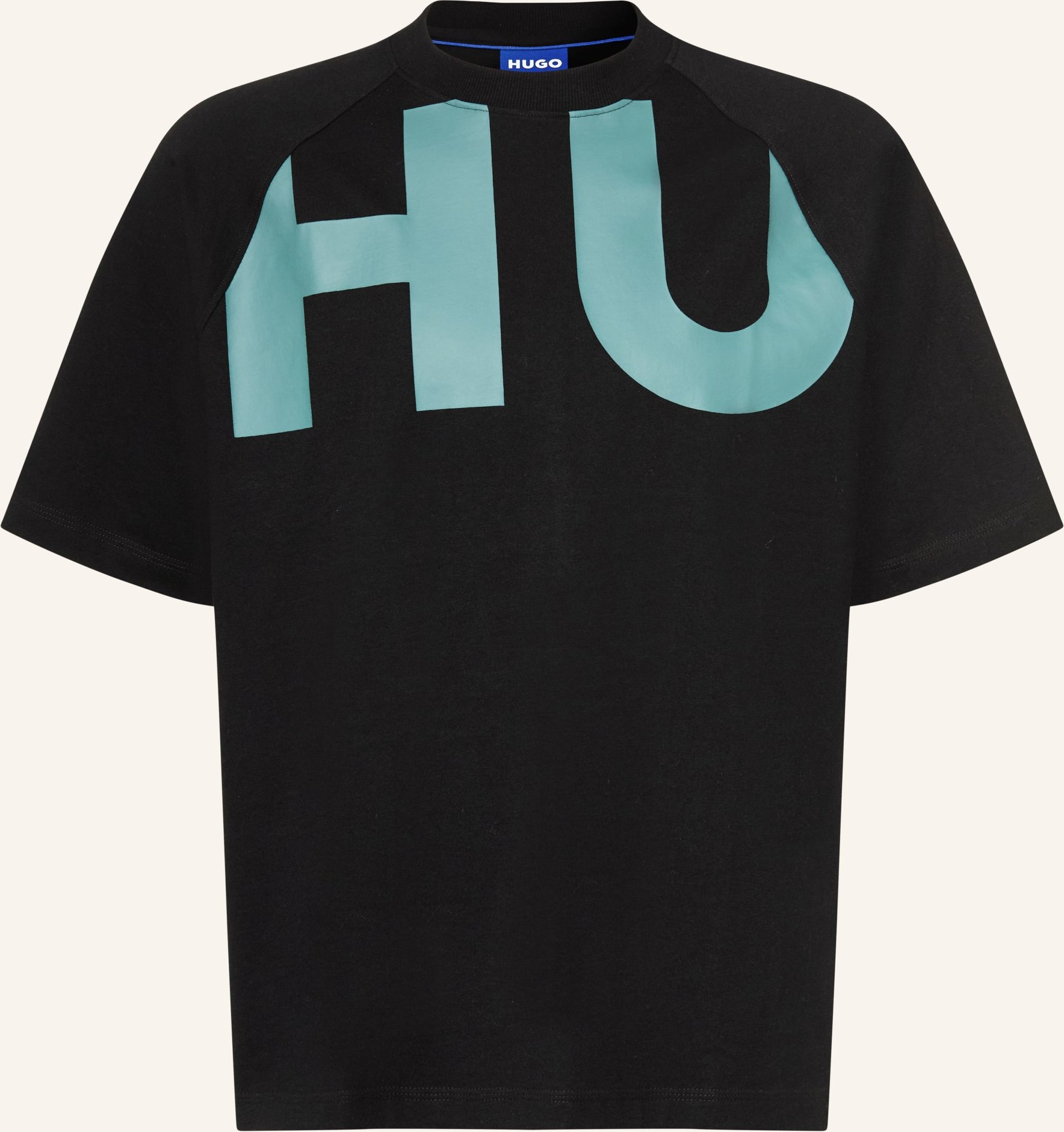 Hugo T-Shirt Nalftee schwarz