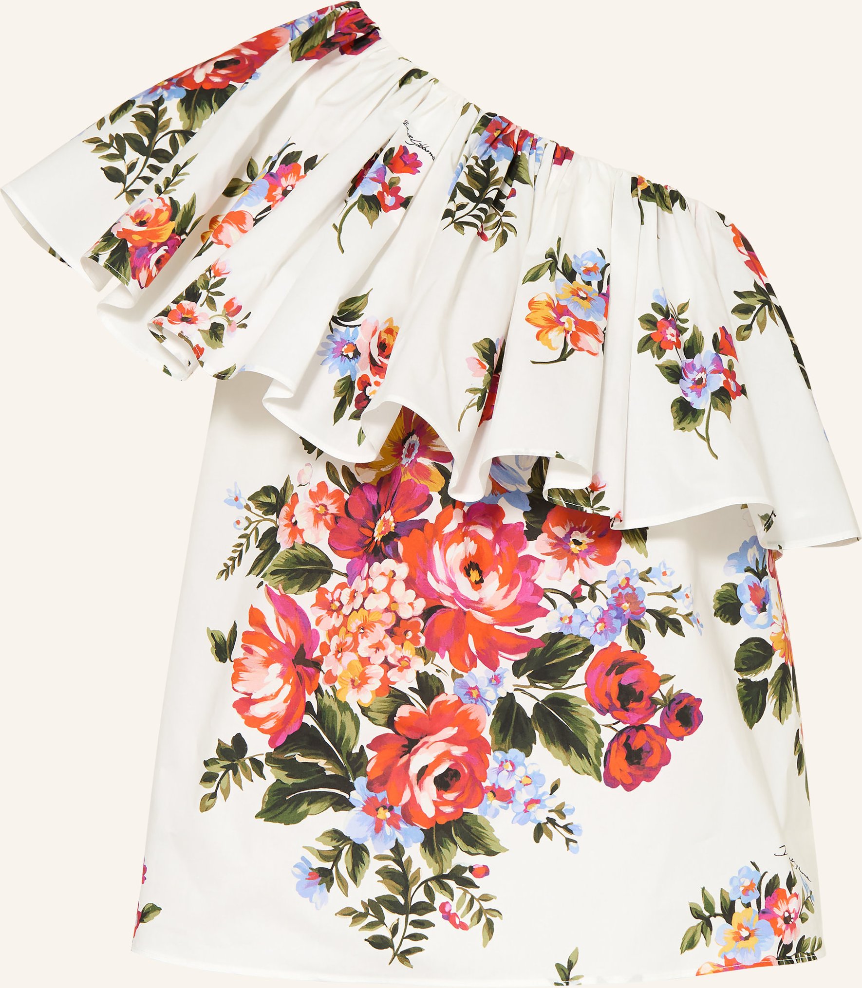 Dolce & Gabbana Blusentop Mit Volants weiss