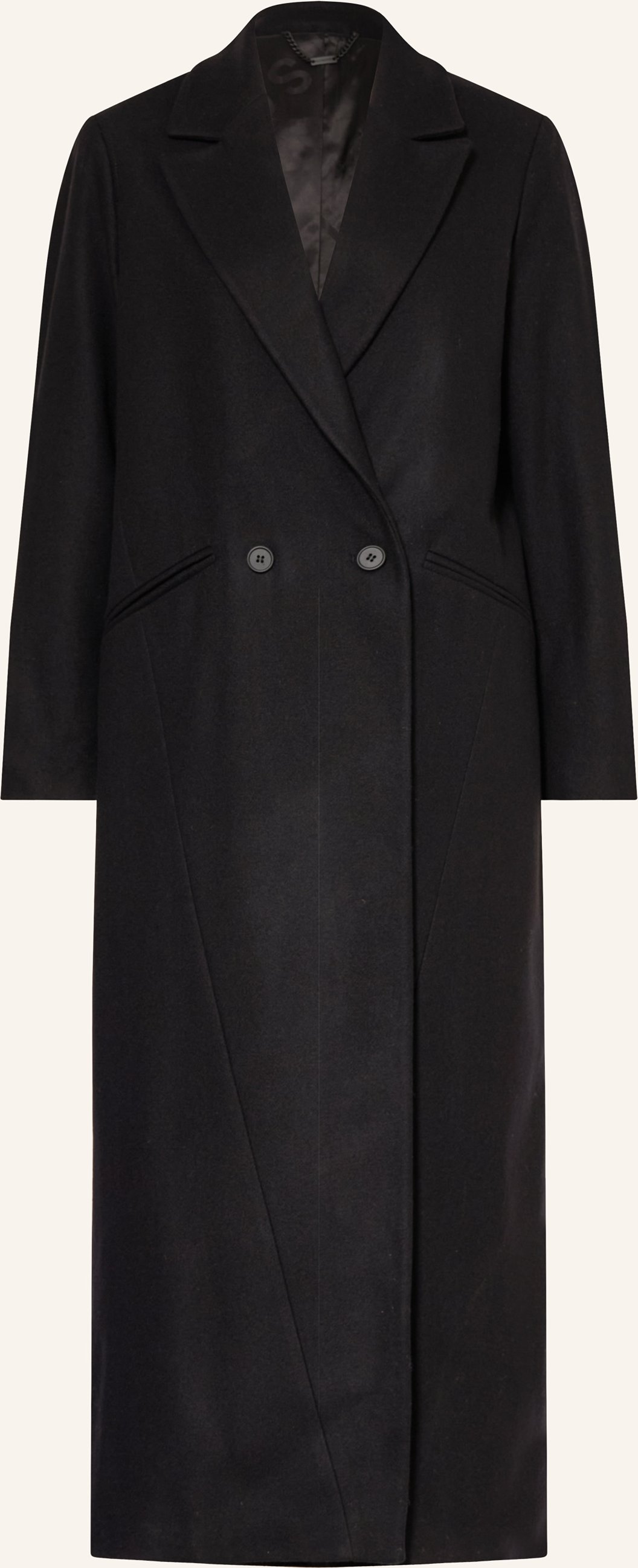 Allsaints Wollmantel Nellie schwarz