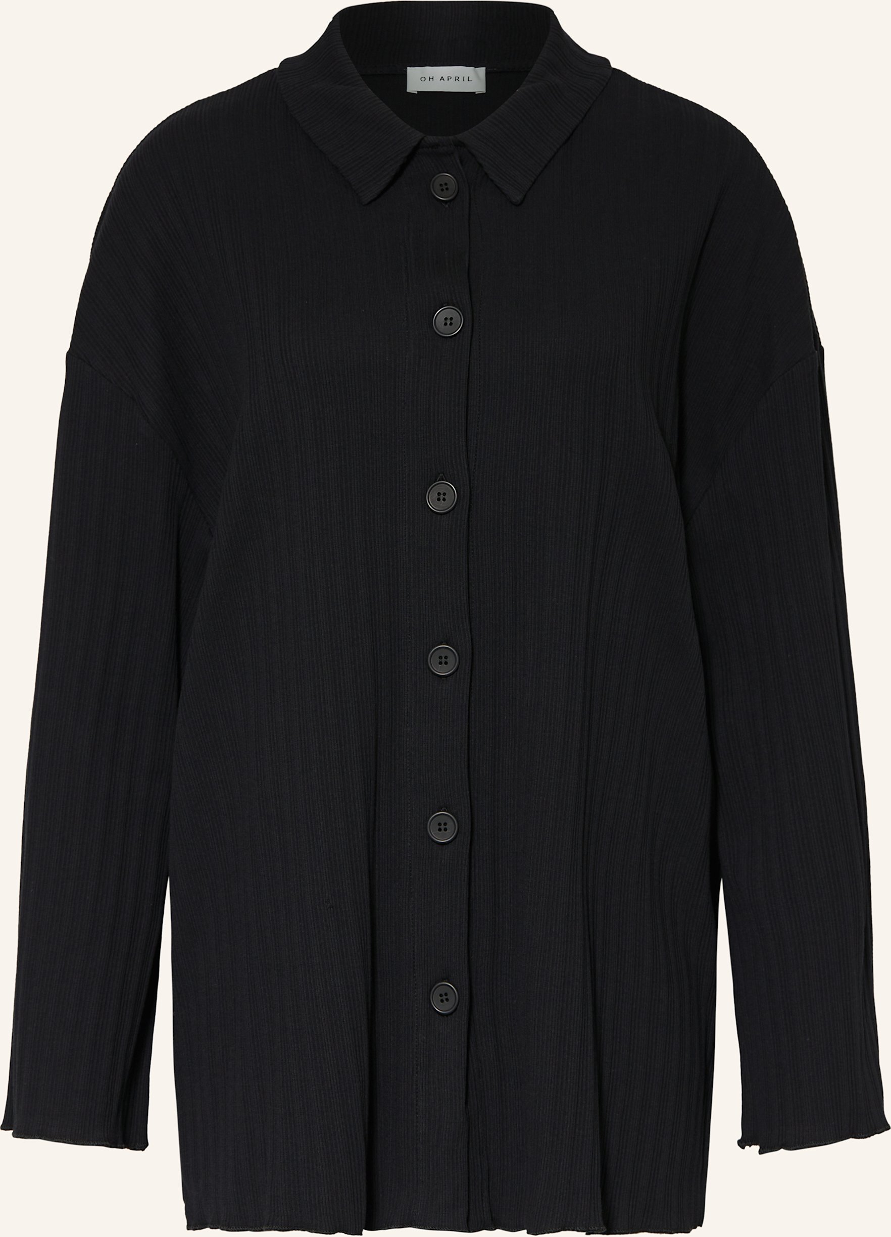 Oh April Hemdbluse Fleur Aus Jersey schwarz