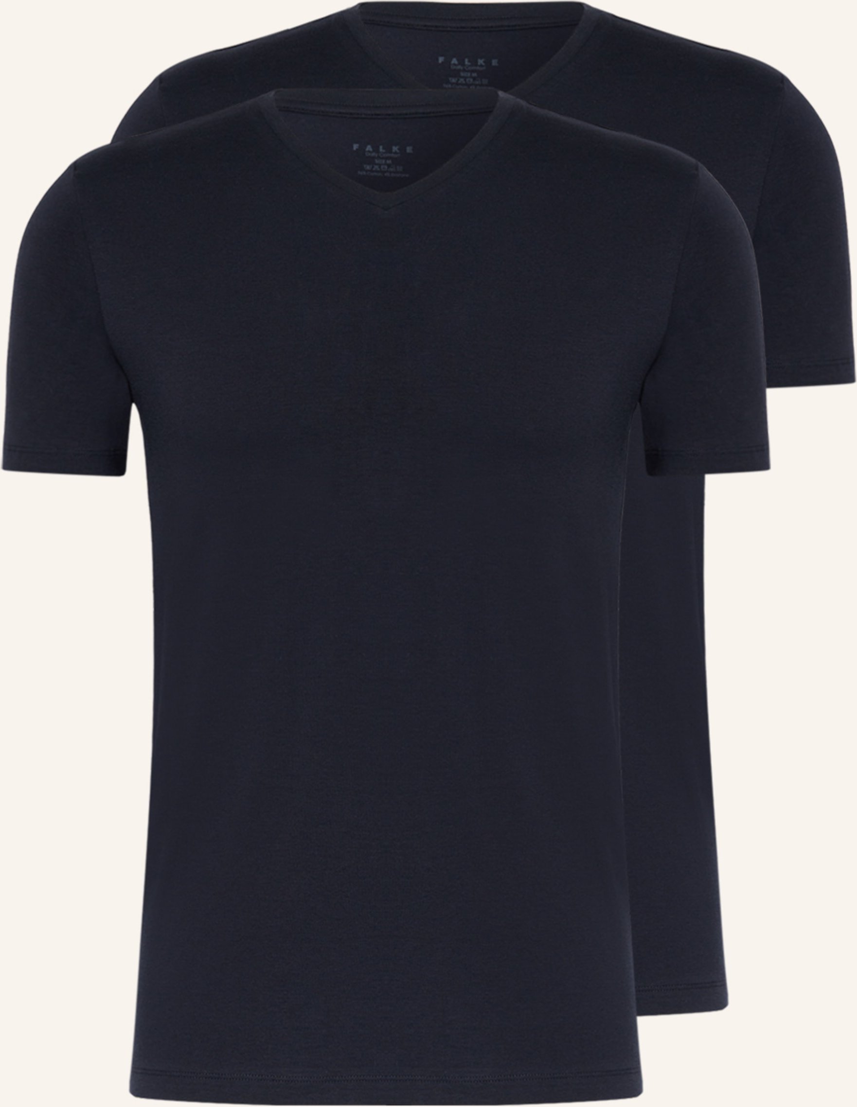 Falke 2er-Pack V-Shirts Daily Comfort blau