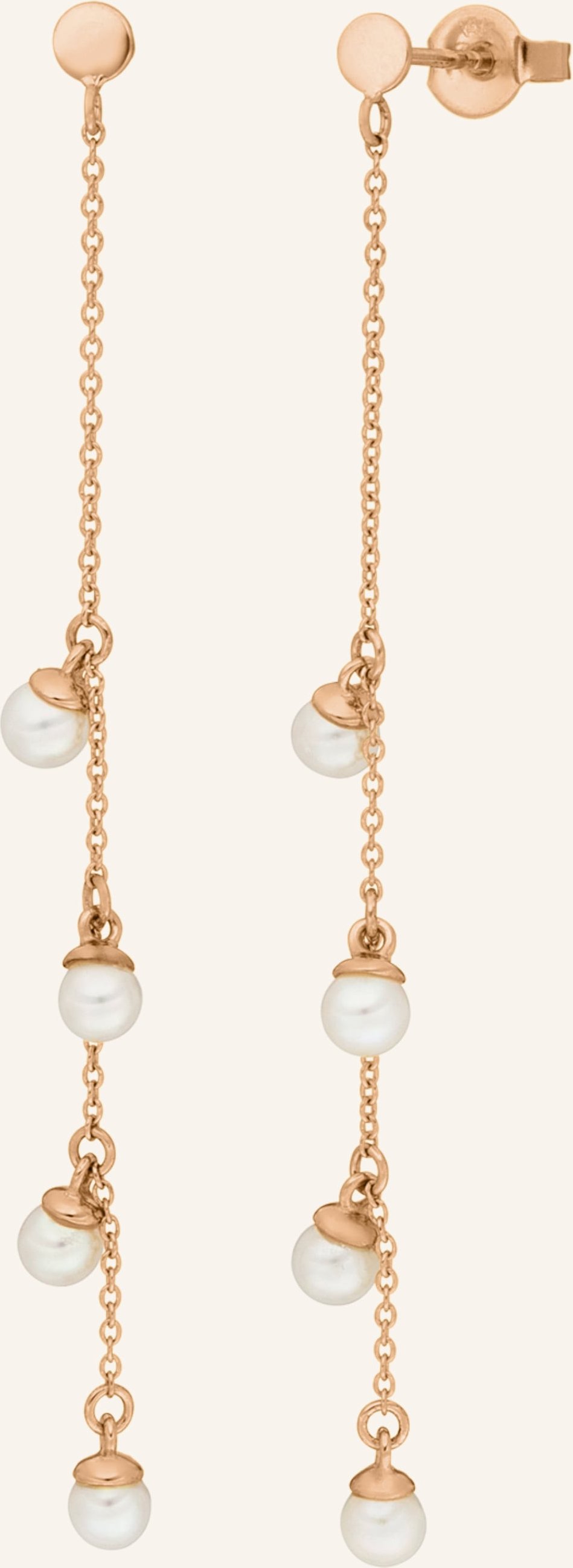 Leaf Ohrhänger Perls Aus 14 Karat Roségold rosegold