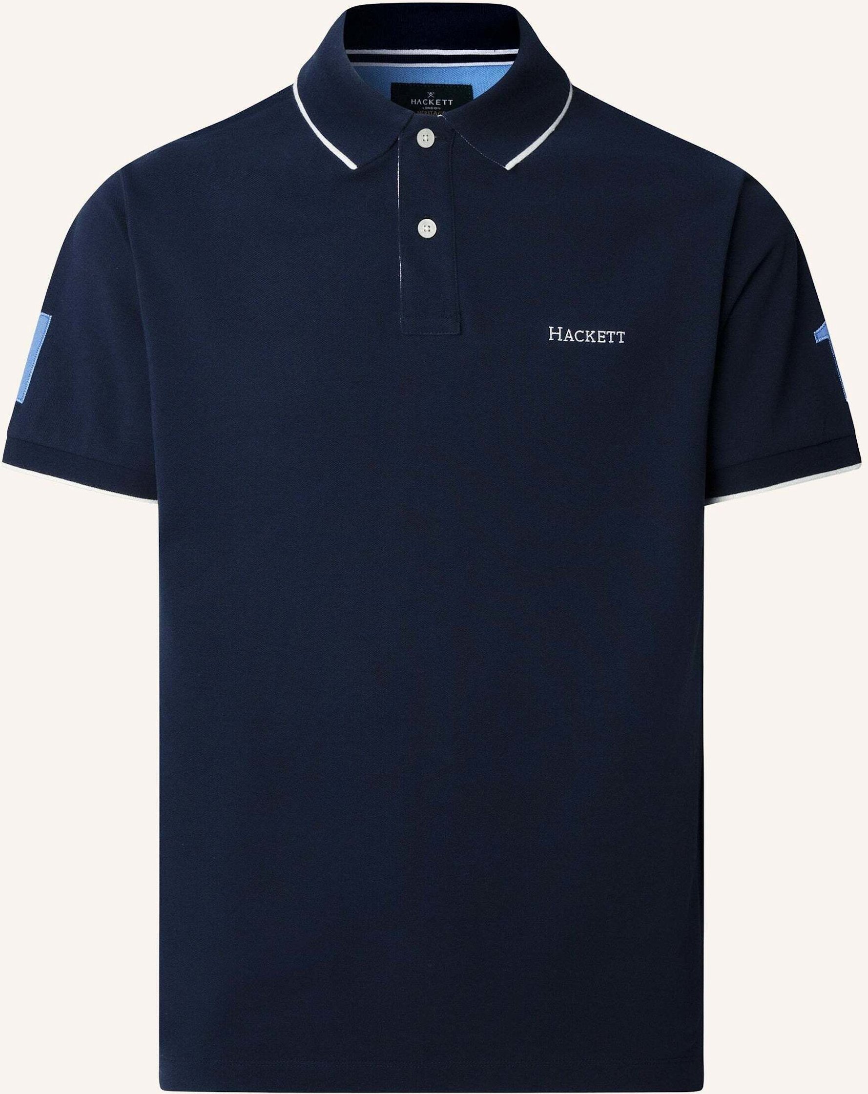 Hackett London Poloshirt Heritage Nbr Bk Sash blau