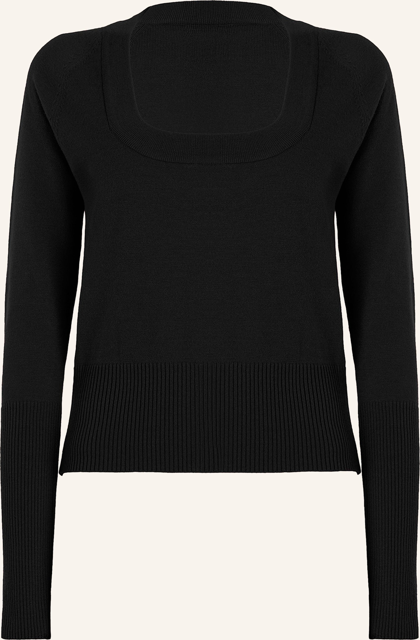 Wolford Wolford Top Long Sleeves Luxe Merino Top Long Sleeves schwarz