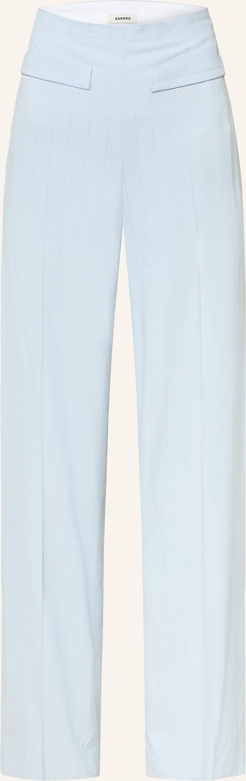 Sandro Marlenehose Mit Pailletten blau