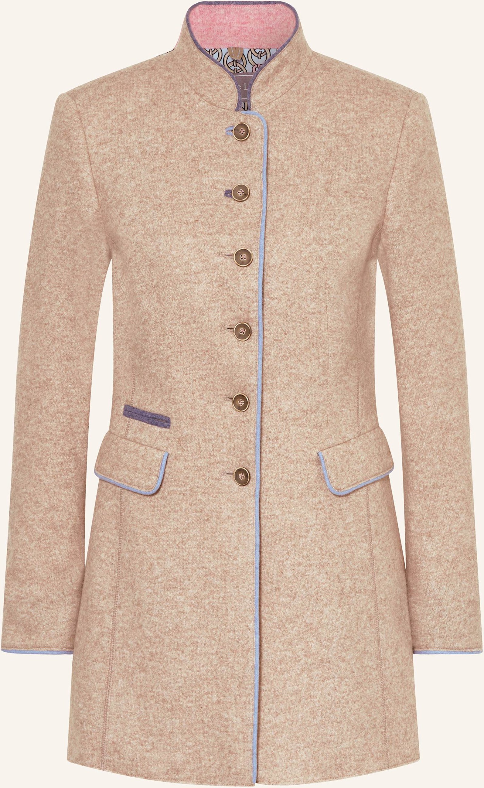 White Label Wollmantel beige