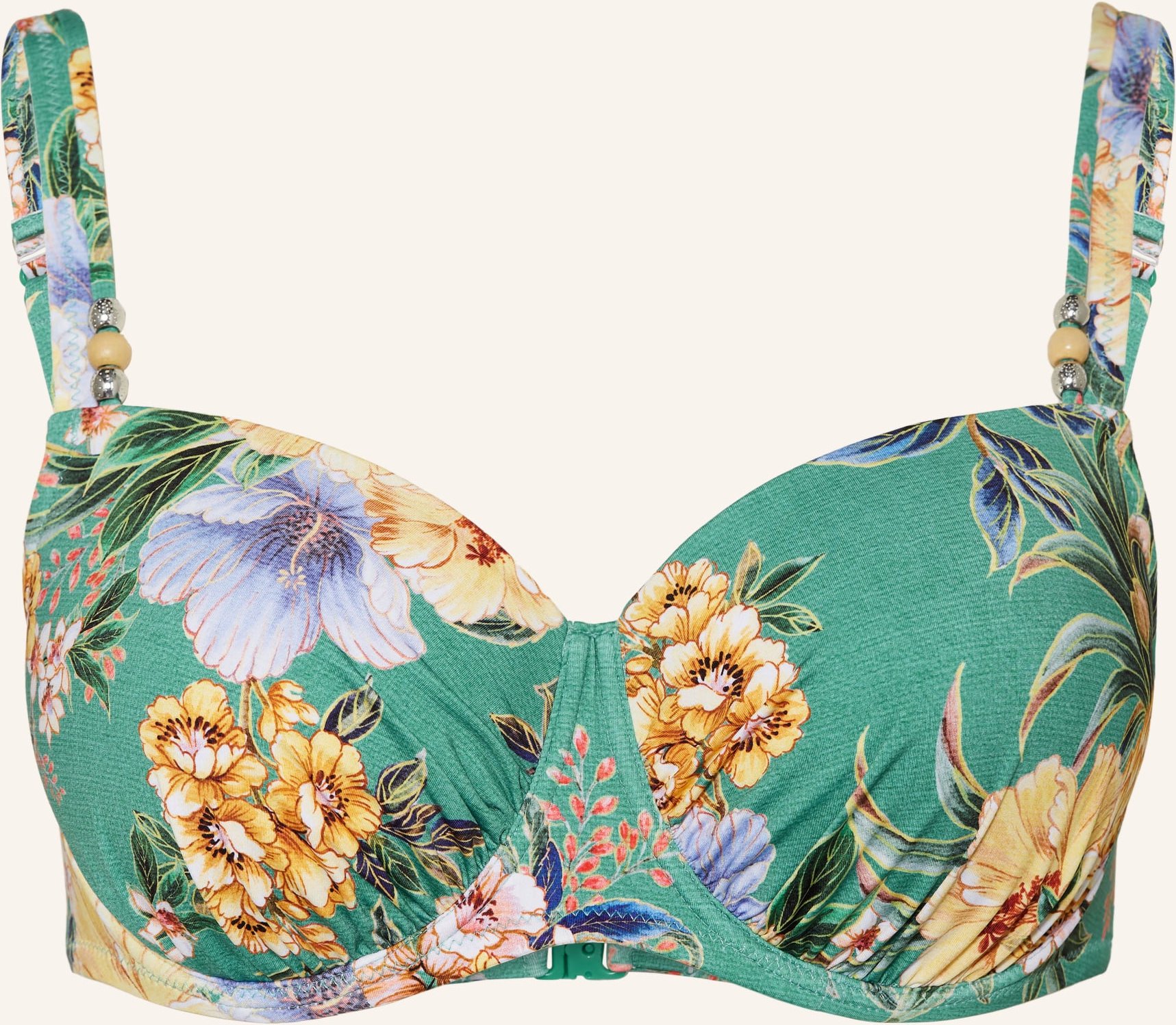 Thumbnail - Lidea Bügel-Bikini-Top Pineapple Sea Mit Schmuckperlen blau