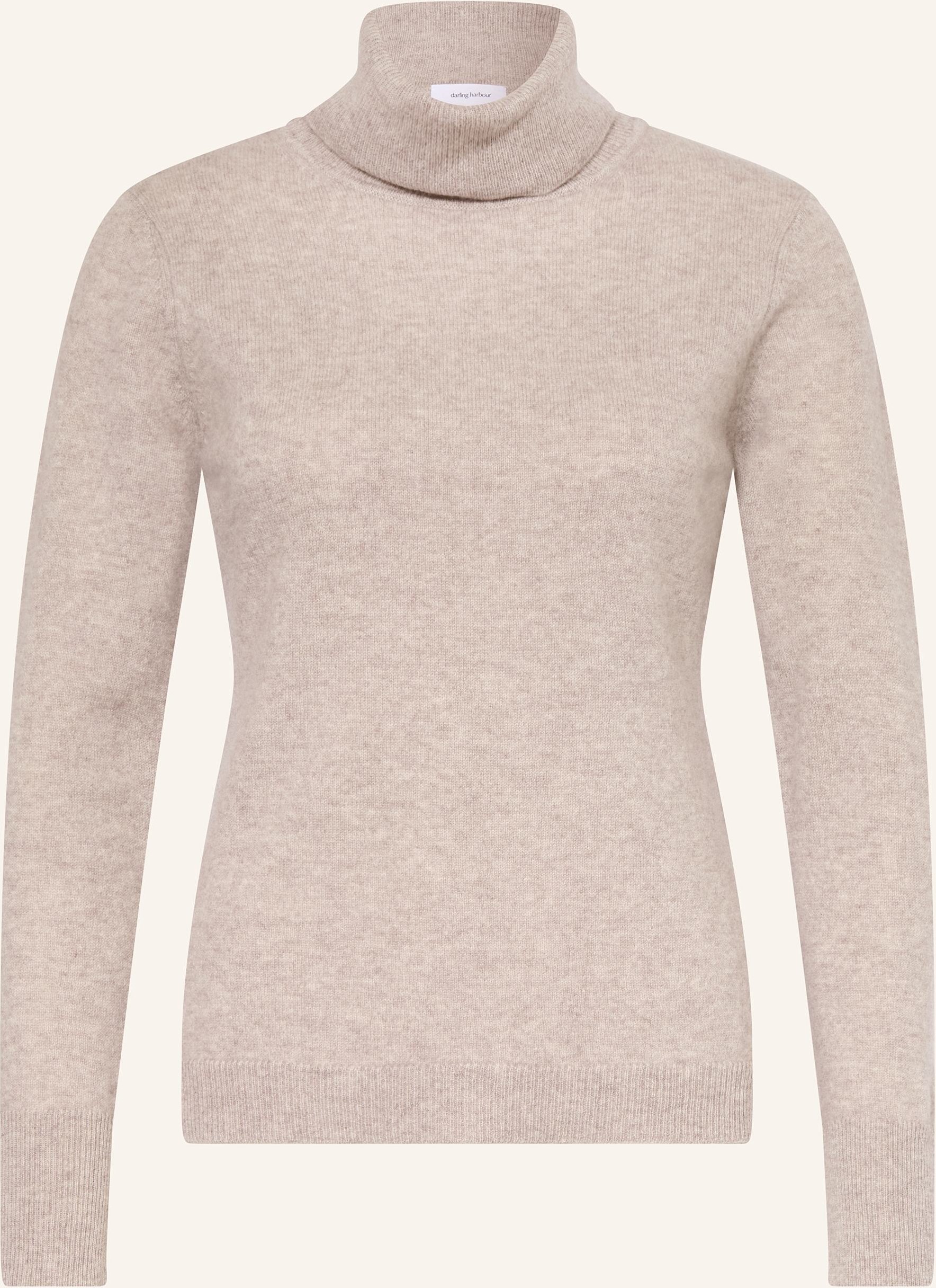 Darling Harbour Rollkragenpullover Aus Cashmere beige