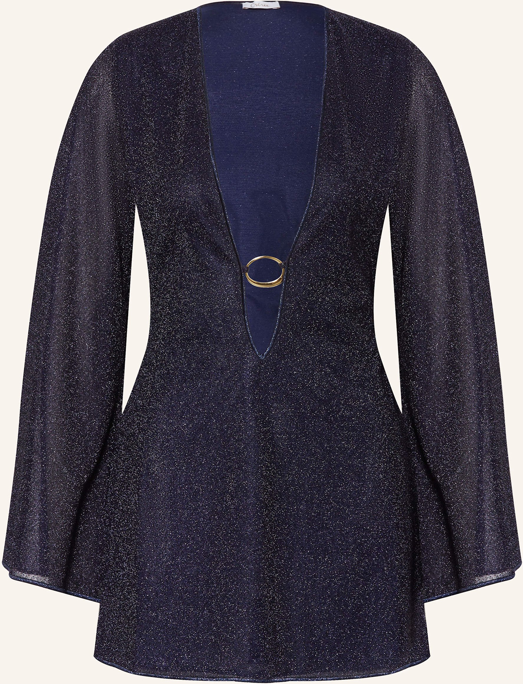 Oséree Strandkleid Lumiere Mit Glitzergarn blau
