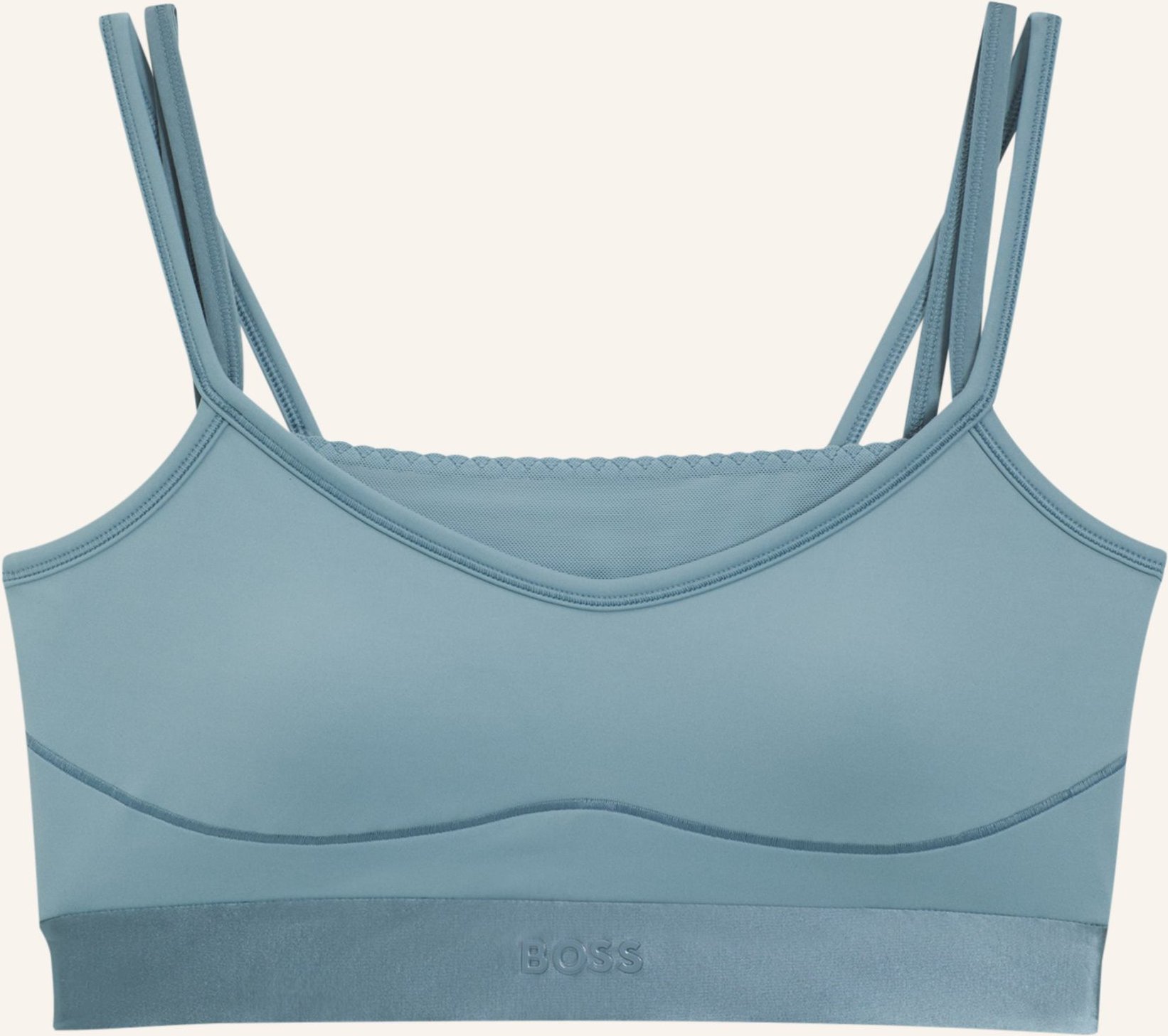 Boss Casual Top Edele Slim Fit blau