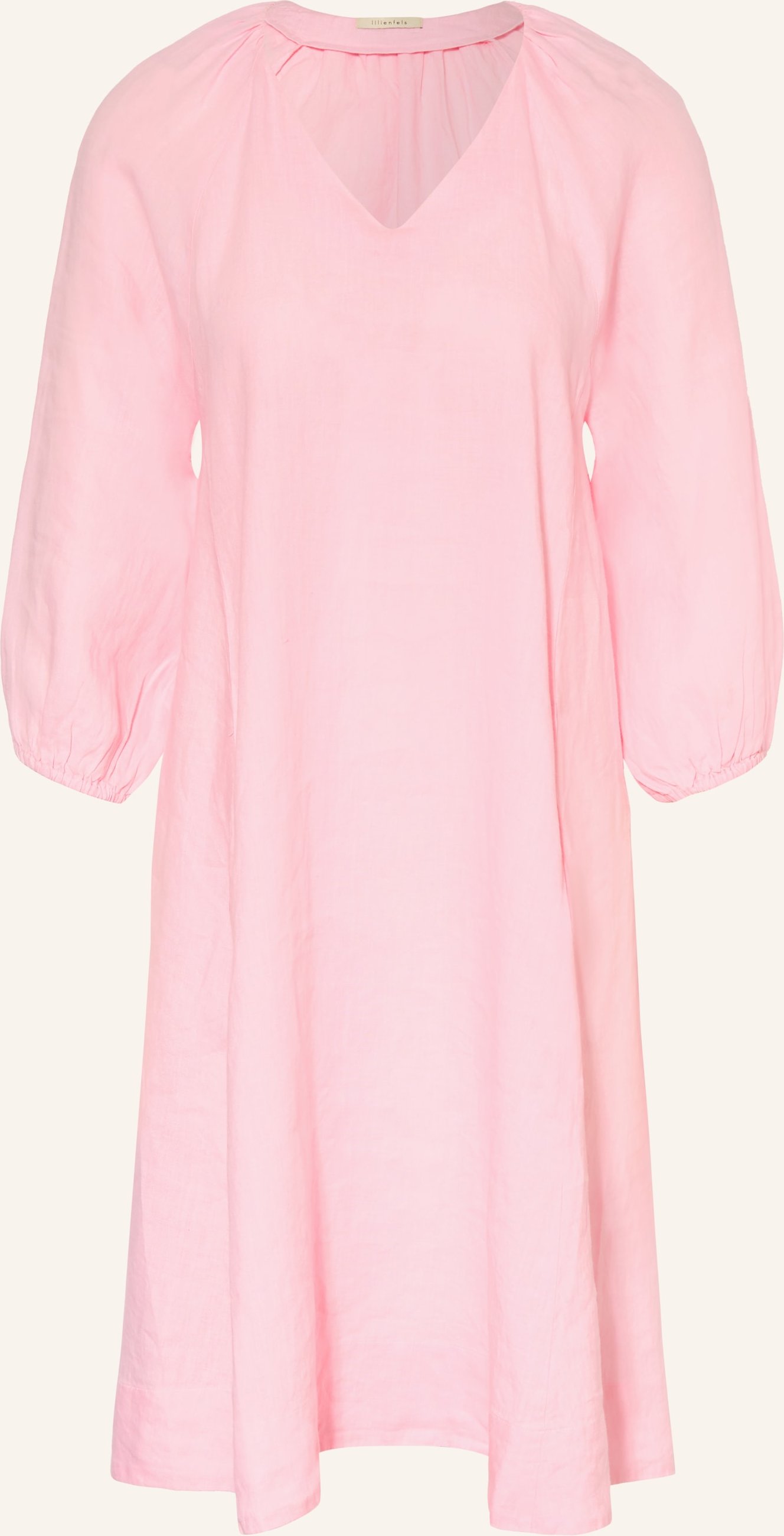 Lilienfels Leinenkleid Mit 3/4-Arm rosa