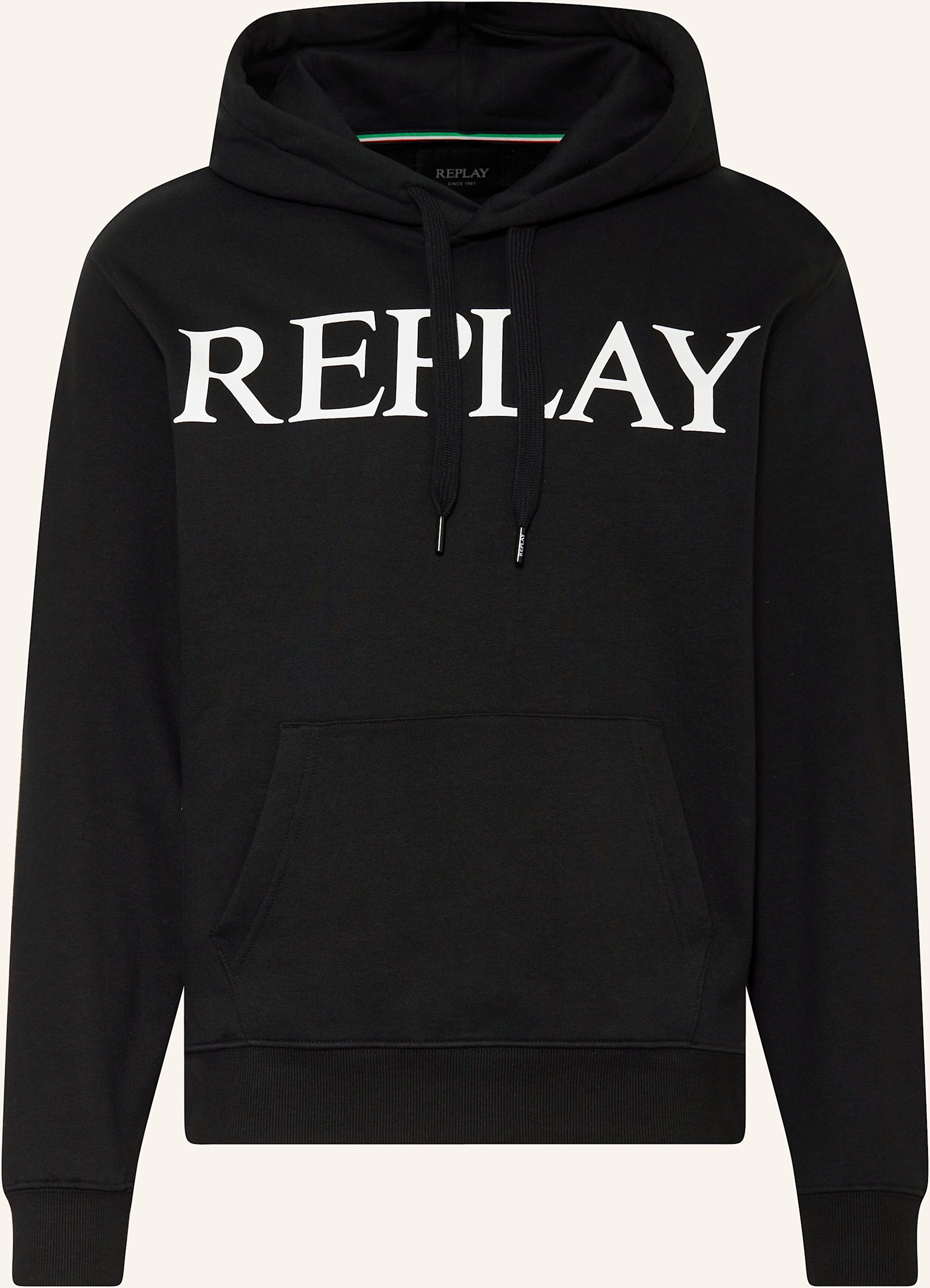 Replay Hoodie schwarz