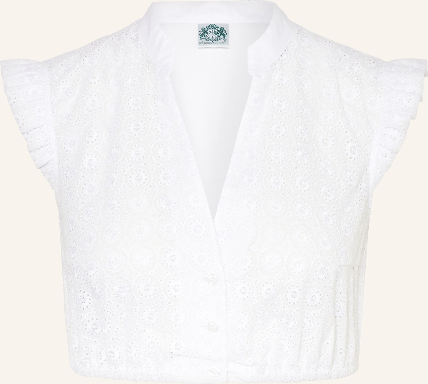Thumbnail - Hammerschmid Dirndlbluse Anja Mit Spitze weiss