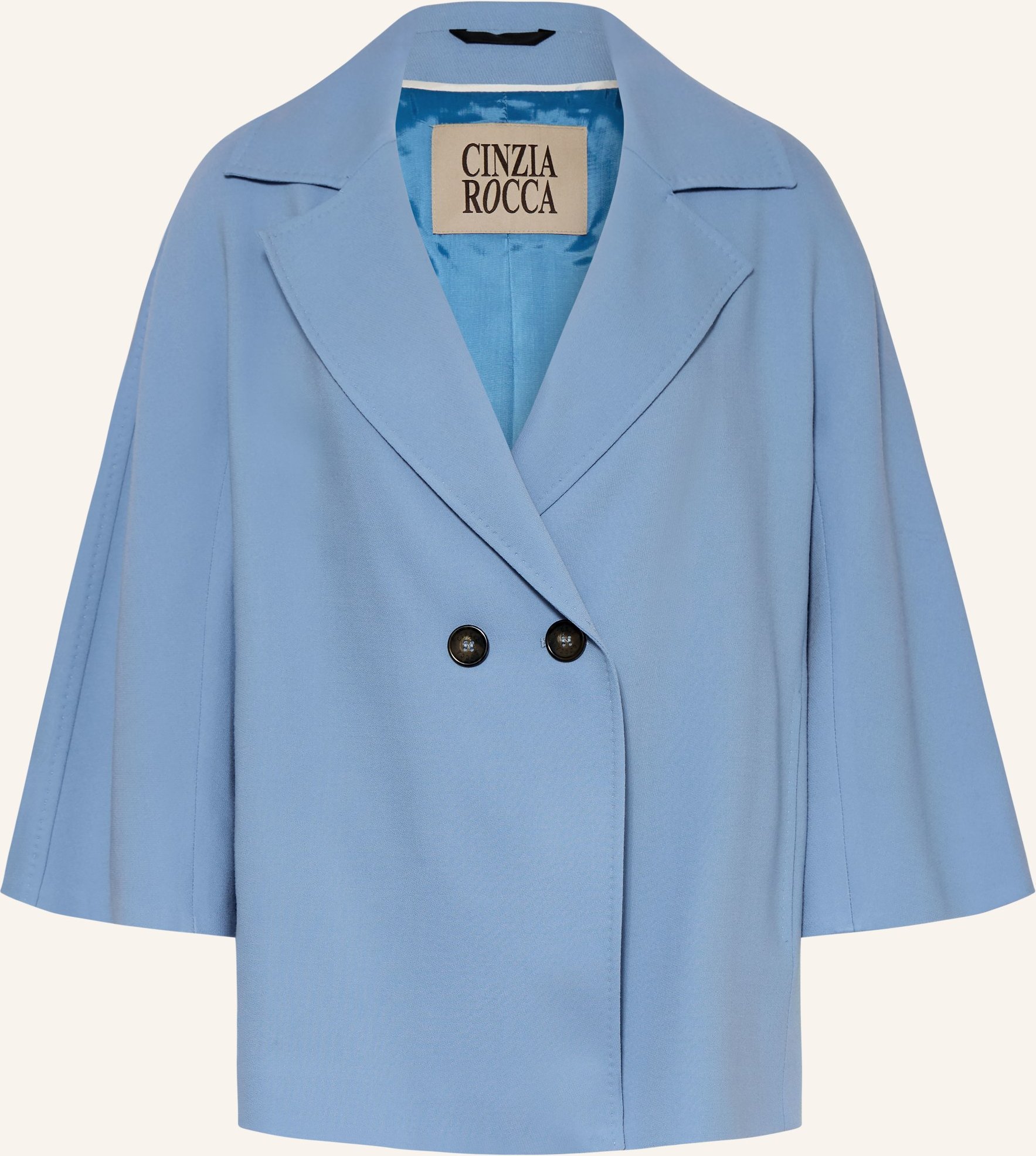 Cinzia Rocca Cabanjacke Mit 3/4-Arm blau
