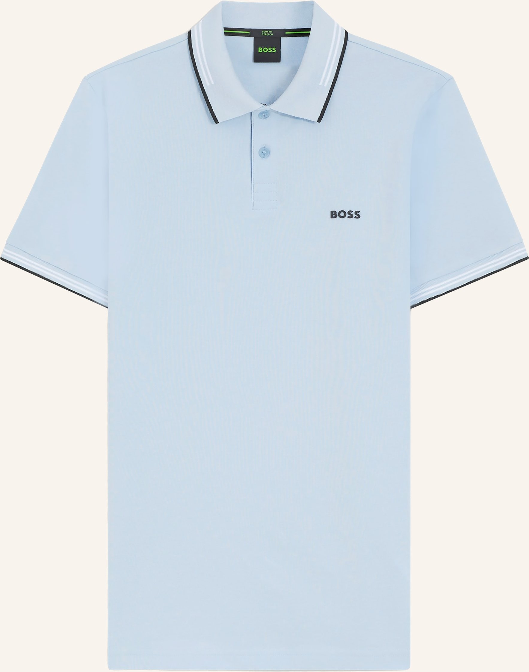 Boss Piqué-Poloshirt Paul Slim Fit blau
